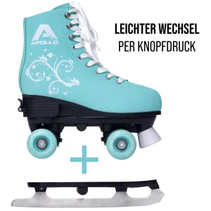 Apollo® 2in1 Rollschuhe Und Schlittschuhe ” Super Skate – Multiskate ” In Mint 21