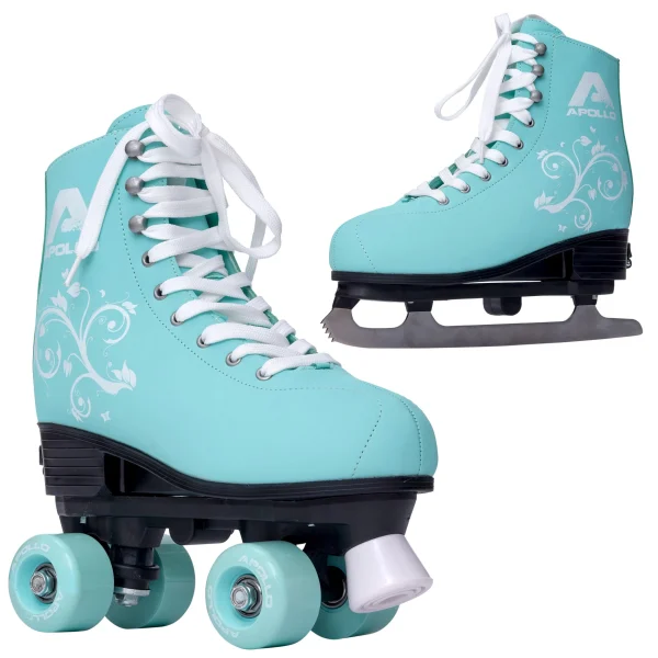 Apollo® 2in1 Rollschuhe Und Schlittschuhe ” Super Skate – Multiskate ” In Mint 1