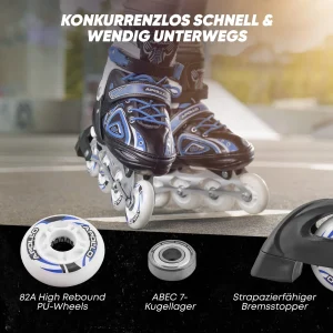 Apollo® Inline Skates ” Super Blades X-Pro ” In Blau 17