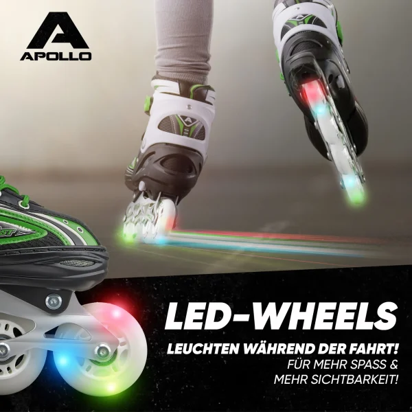 Apollo® Inline Skates ” Super Blades X-Pro ” In Grün 4