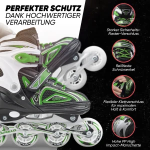 Apollo® Inline Skates ” Super Blades X-Pro ” In Grün 15