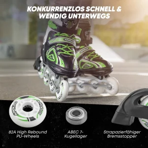 Apollo® Inline Skates ” Super Blades X-Pro ” In Grün 17