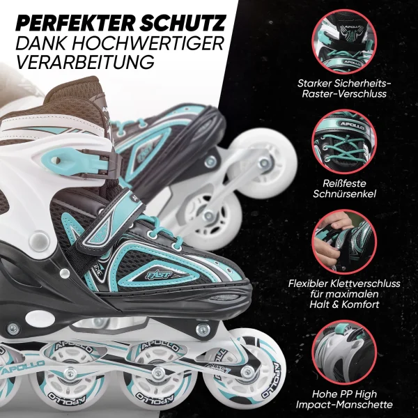 Apollo® Inline Skates ” Super Blades X-Pro ” In Mint 5