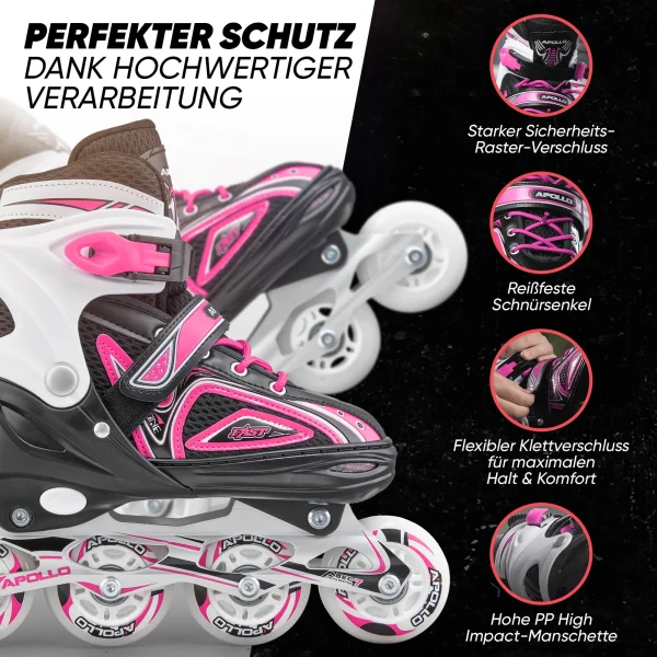 Apollo® Inline Skates ” Super Blades X-Pro ” In Pink 5