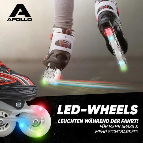 Apollo® Inline Skates ” Super Blades X-Pro ” In Rot 4