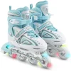 Apollo® Inline Skates ” Super Blades X-Pro ” In Weiß/mint 7