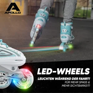 Apollo® Inline Skates ” Super Blades X-Pro ” In Weiß/mint 13