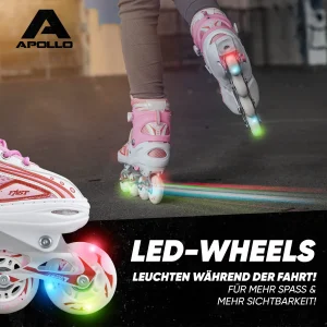 Apollo® Inline Skates ” Super Blades X-Pro ” In Weiß/pink 13