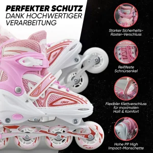 Apollo® Inline Skates ” Super Blades X-Pro ” In Weiß/pink 15