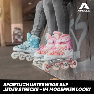 Apollo® Inline Skates ” Super Blades X-Pro ” In Weiß/pink 19