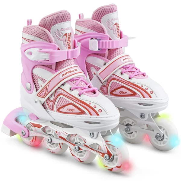 Apollo® Inline Skates ” Super Blades X-Pro ” In Weiß/pink 1