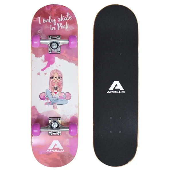 Apollo® Kinderskateboard ” Skaterprincess ” In Mehrfarbig 1