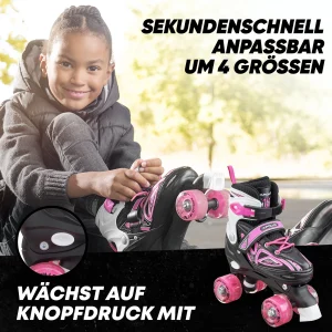 Apollo® Rollschuh ” Super Quads X-Pro ” In Pink 11