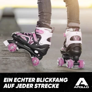 Apollo® Rollschuh ” Super Quads X-Pro ” In Pink 19