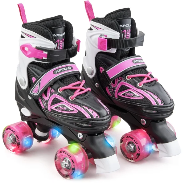 Apollo® Rollschuh ” Super Quads X-Pro ” In Pink 1