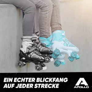 Apollo® Rollschuh ” Super Quads X-Pro ” In Weiß/mint 19