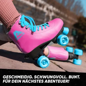 Apollo® Rollschuhe Kinder ” Classic Roller Retro ” In Funky – Pink 24