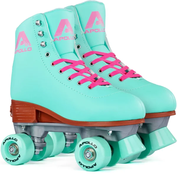 Apollo® Rollschuhe Kinder ” Classic Roller Retro ” In Lagoon – Mint 1