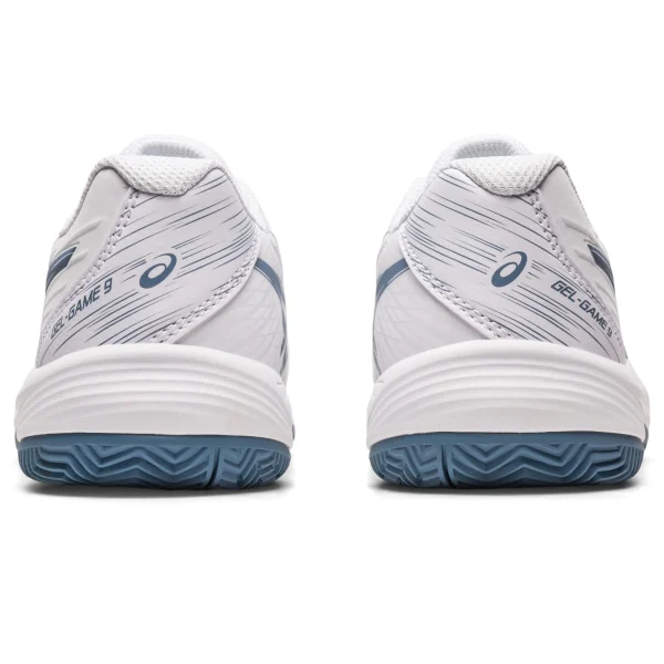 Asics Tennisschuhe GEL-GAME 9 GS CLAY In White-steel Blue 6