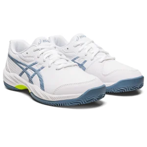 Asics Tennisschuhe GEL-GAME 9 GS CLAY In White-steel Blue 22