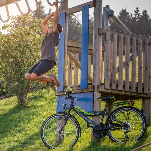 Bergsteiger Citybike 24″ StVZO “Sydney” In Schwarz/Grün 8