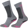 CMP Ski-/ Snowboardsocken In Grau/ Pink 13