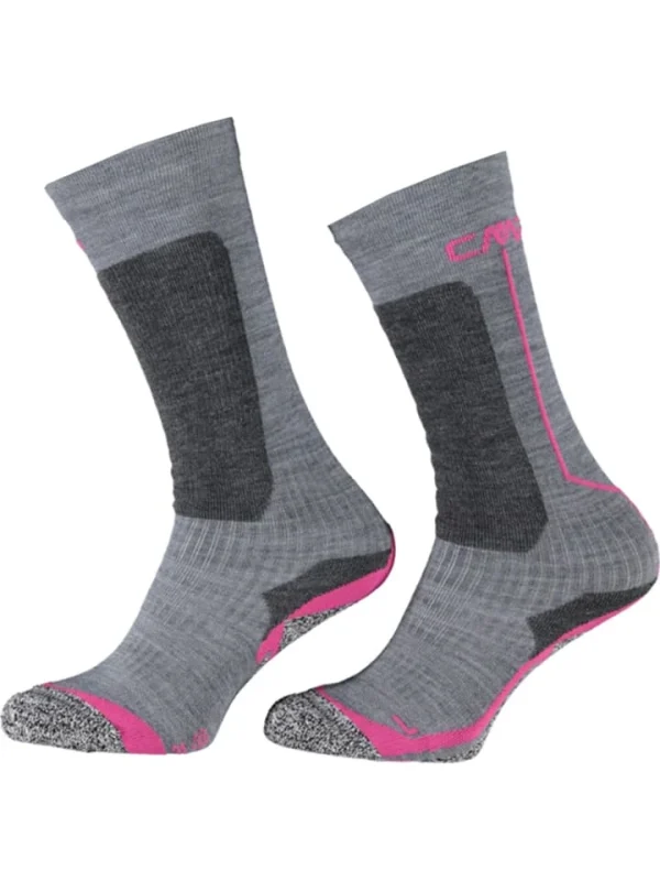 CMP Ski-/ Snowboardsocken In Grau/ Pink 1