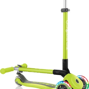 GLOBBER Scooter PRIMO FOLDABLE, Leuchtrollen, Grün 15