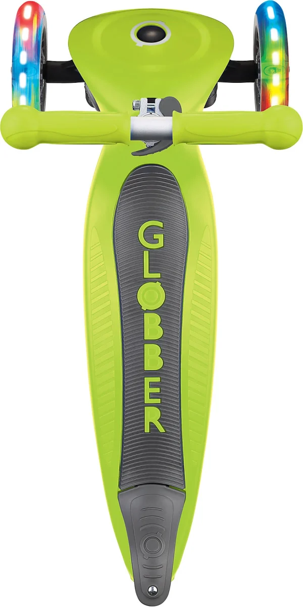 GLOBBER Scooter PRIMO FOLDABLE, Leuchtrollen, Grün 6