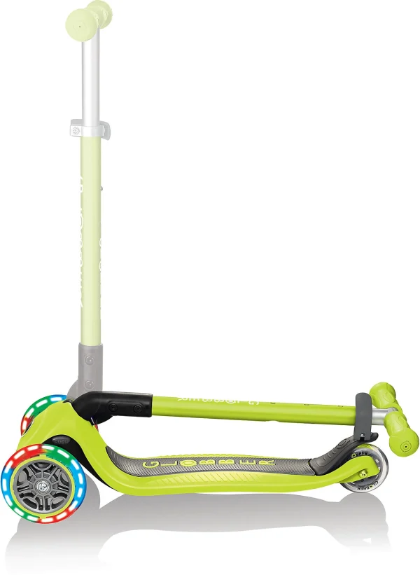 GLOBBER Scooter PRIMO FOLDABLE, Leuchtrollen, Grün 7