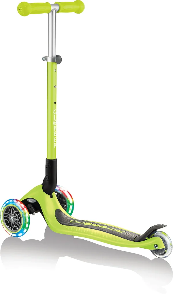 GLOBBER Scooter PRIMO FOLDABLE, Leuchtrollen, Grün 8