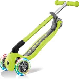 GLOBBER Scooter PRIMO FOLDABLE, Leuchtrollen, Grün 25