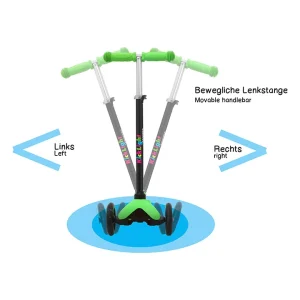 Jamara Roller “KickLight” In Grün/ Schwarz – Ab 6 Jahren 19
