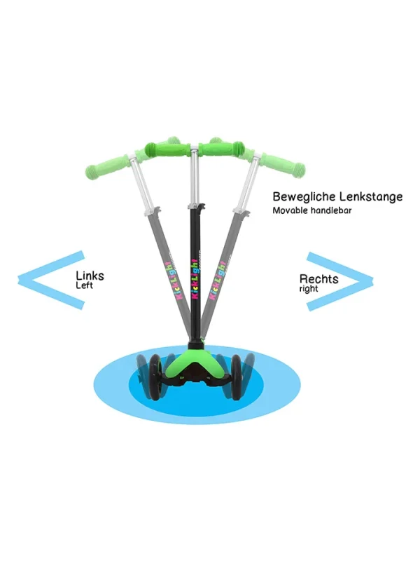 Jamara Roller “KickLight” In Grün/ Schwarz – Ab 6 Jahren 7