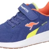 KangaRoos Fitnessschuhe / Hallenschuhe In Navy/neon Orange 22