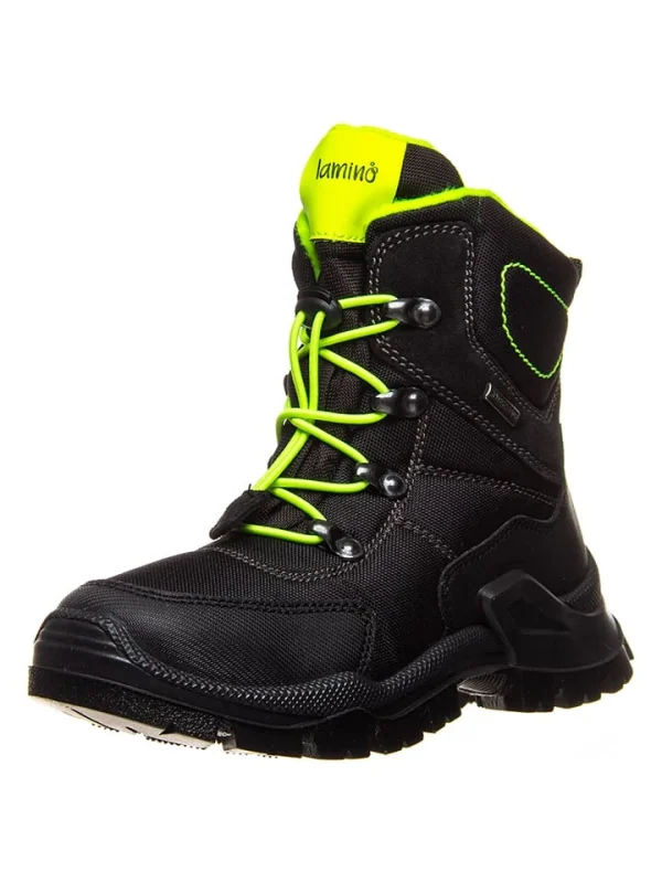 Lamino Wanderboots In Schwarz/ Limette 3