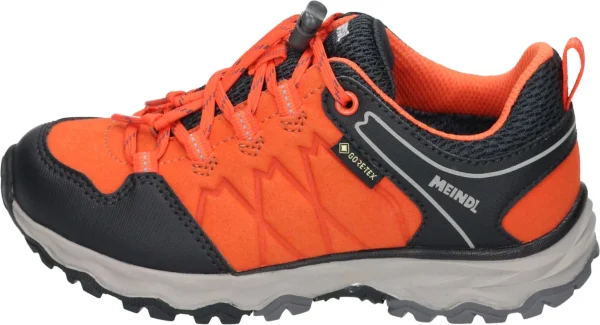 Meindl Wanderschuhe / Wanderstiefel In Leuchtorange/schwarz 3