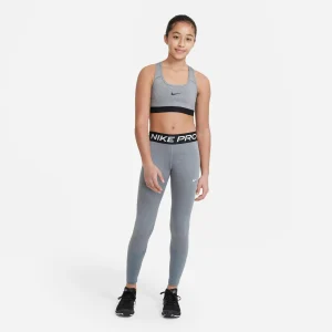 Nike Performance Tights Pro In Carbon Heather-white 30