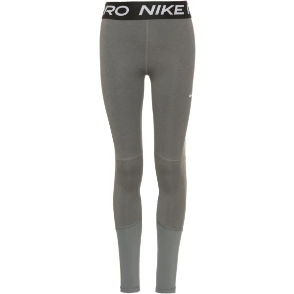 Nike Performance Tights Pro In Carbon Heather-white 1