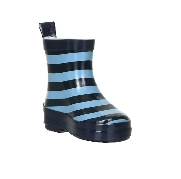 Playshoes Gummistiefel Halbschaft Ringel In Marine/Hellblau 5