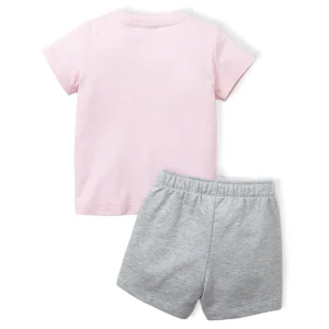 Puma Trainingsanzug Minicats Tee&Shorts Set In Grau 6