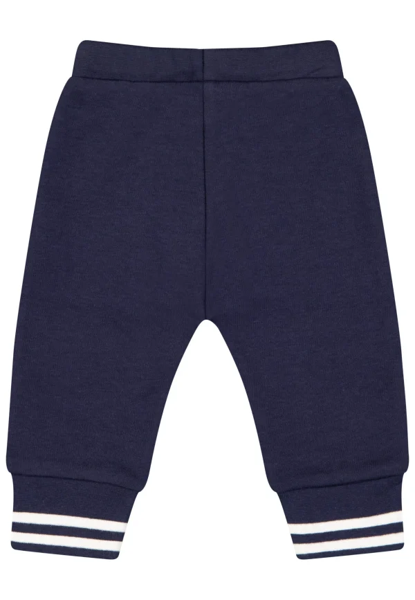 Salt And Pepper Trousers Baby Boys Trousers Car EMB In Navy 3