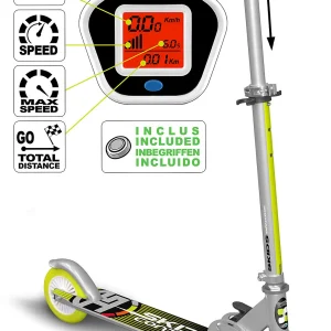 STAMP Zusammenklappbarer Scooter Speedometer SKIDS CONTROL, Grau 8