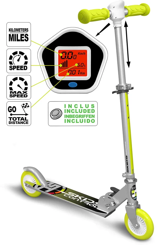 STAMP Zusammenklappbarer Scooter Speedometer SKIDS CONTROL, Grau 3