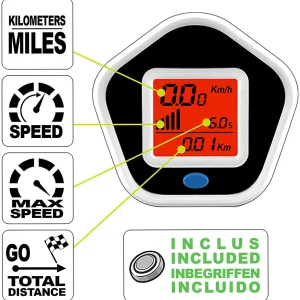 STAMP Zusammenklappbarer Scooter Speedometer SKIDS CONTROL, Grau 12