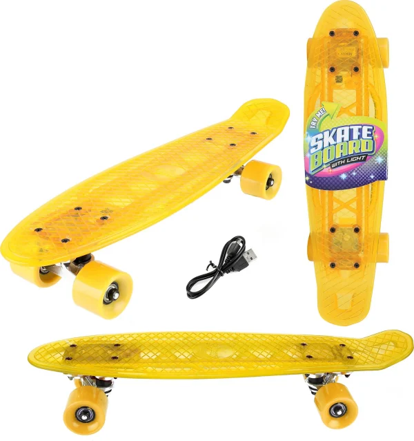 Toi Toys Skateboard Mit Licht, 55 Cm, Sechs Varianten (inkl. Akku) 6