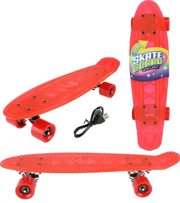 Toi Toys Skateboard Mit Licht, 55 Cm, Sechs Varianten (inkl. Akku) 7