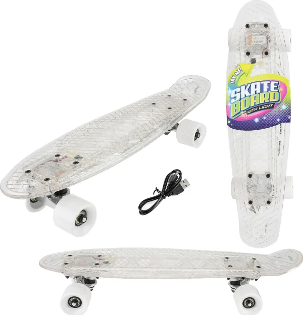 Toi Toys Skateboard Mit Licht, 55 Cm, Sechs Varianten (inkl. Akku) 8