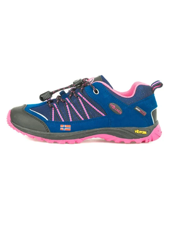 TROLLKIDS Trekkingschuhe “Lofoten Hiker Low” In Blau/ Rosa 6