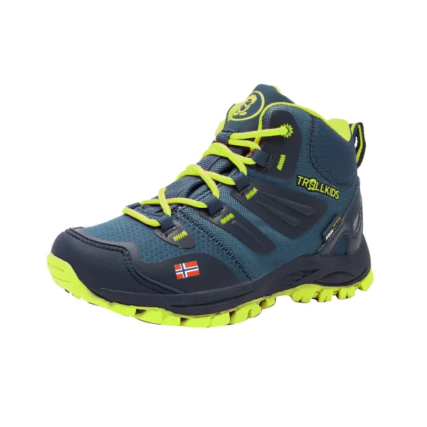 TROLLKIDS Wanderschuh “Rondane” In Marineblau / Limette 1